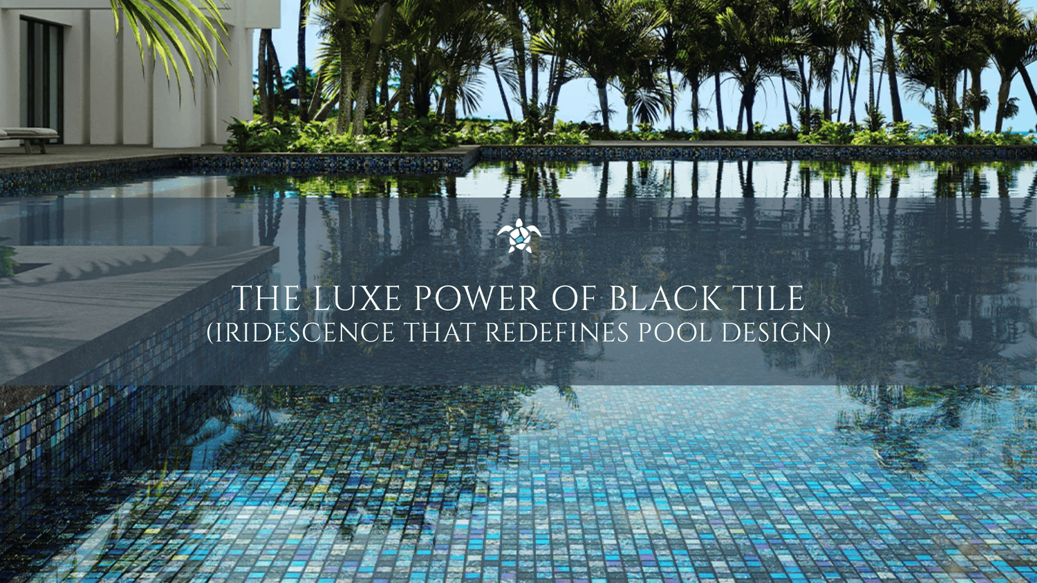 The Luxe Power of Black Tile (Iridescence That Redefines Pool Design)