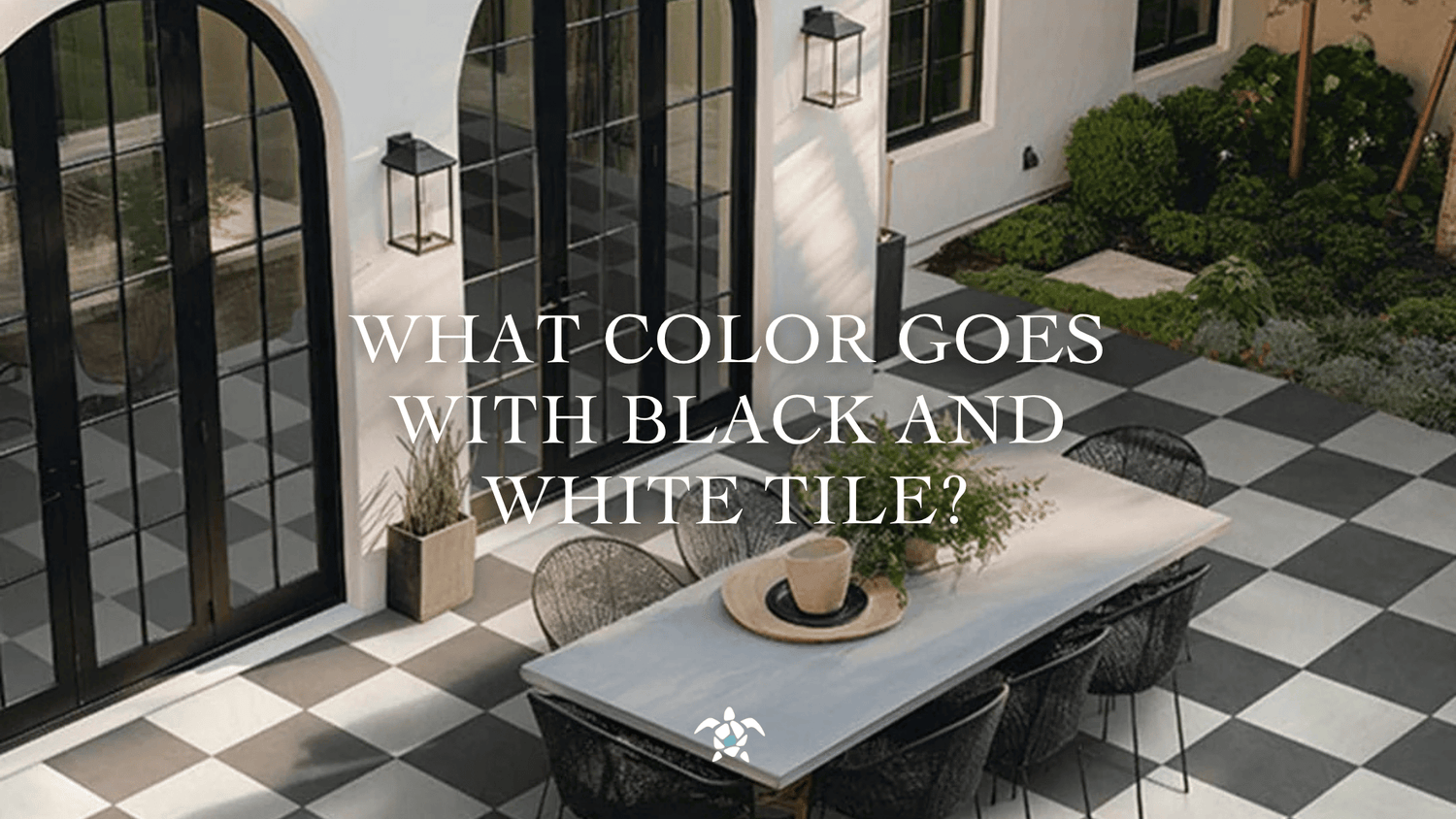 What Color Goes with Black and White Tile?