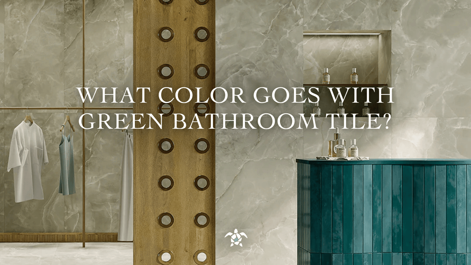 What Color Goes With Green Bathroom Tile?
