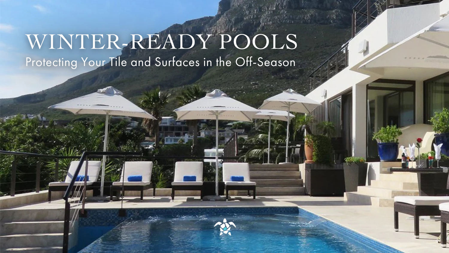 pool winterization, pool tile maintenance winter, protect pool tile cold weather