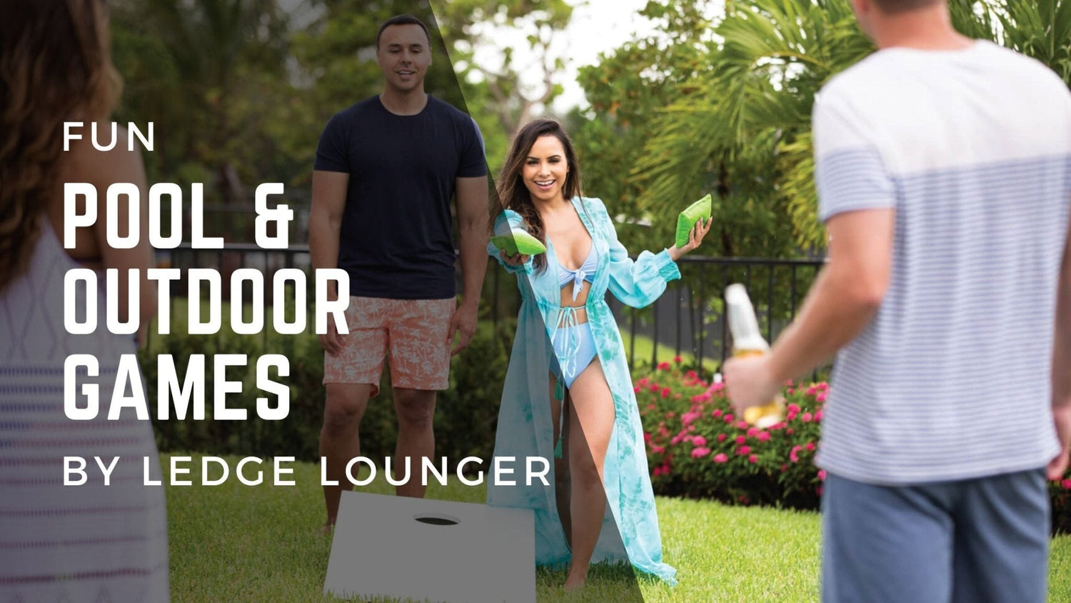 Fun pool and outdoor games by Ledge Lounger
