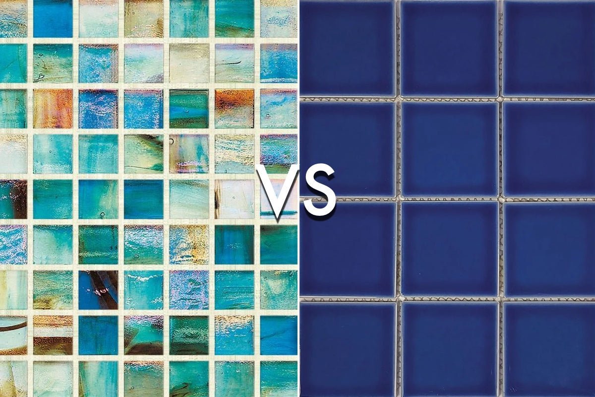 glass tile vs porcelain tile