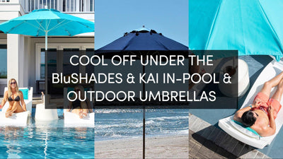 Cool off in style with new in-pool and patio umbrellas!