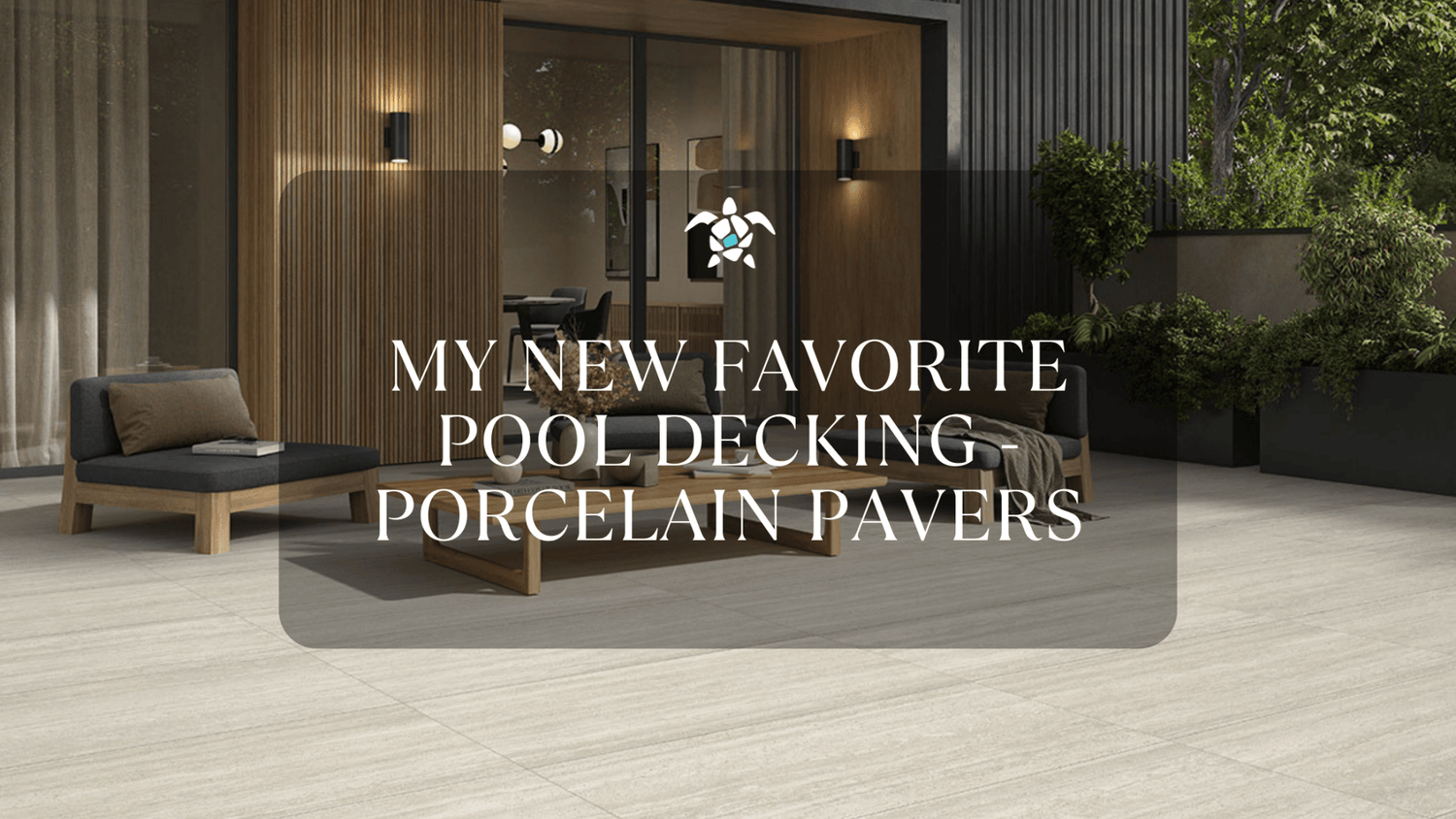 pool deck porcelain pavers, durable outdoor flooring, large-format pavers, modern poolside hardscape, low‑maintenance patio surface