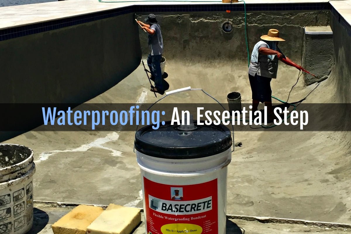 waterproofing a swimming pool with basecrete
