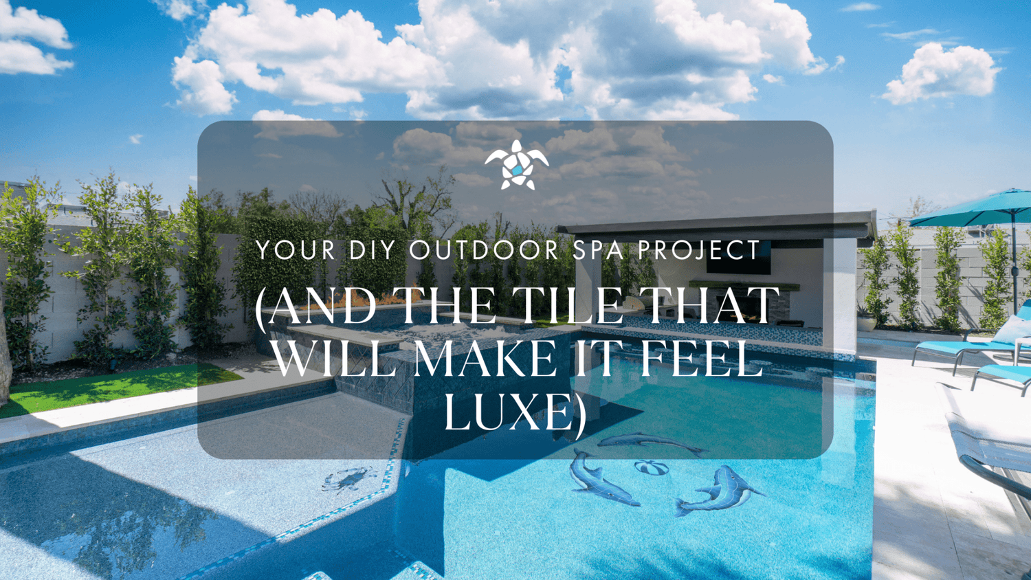 luxury outdoor spa, glass‑porcelain tile shimmer, bubbling water retreat, serene backyard oasis, spa installation, resort‑style tile elegance, pool tile