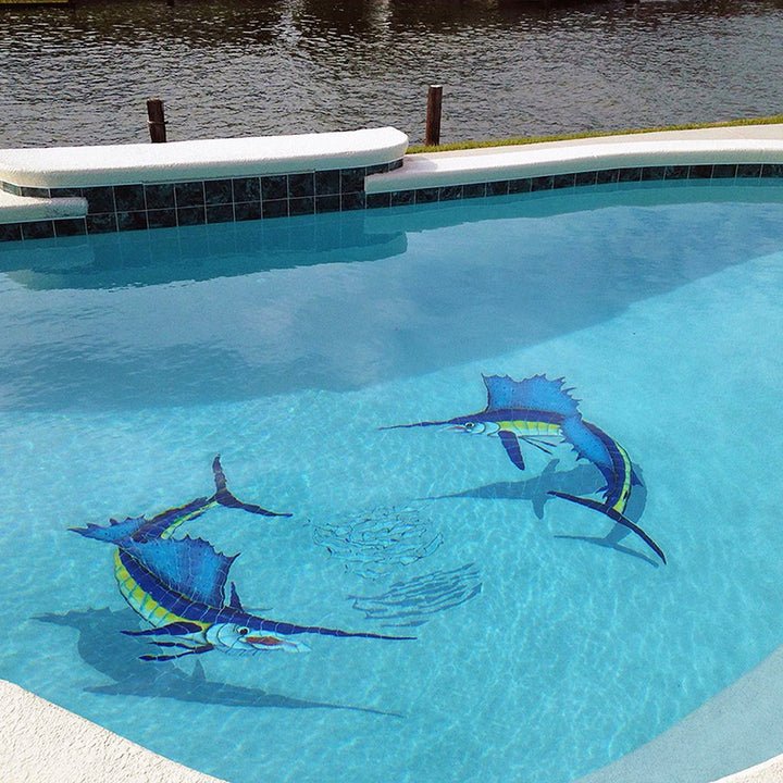 Fish Pool Mosaics | Fish Mosaics for Swimming Pools & Spas
