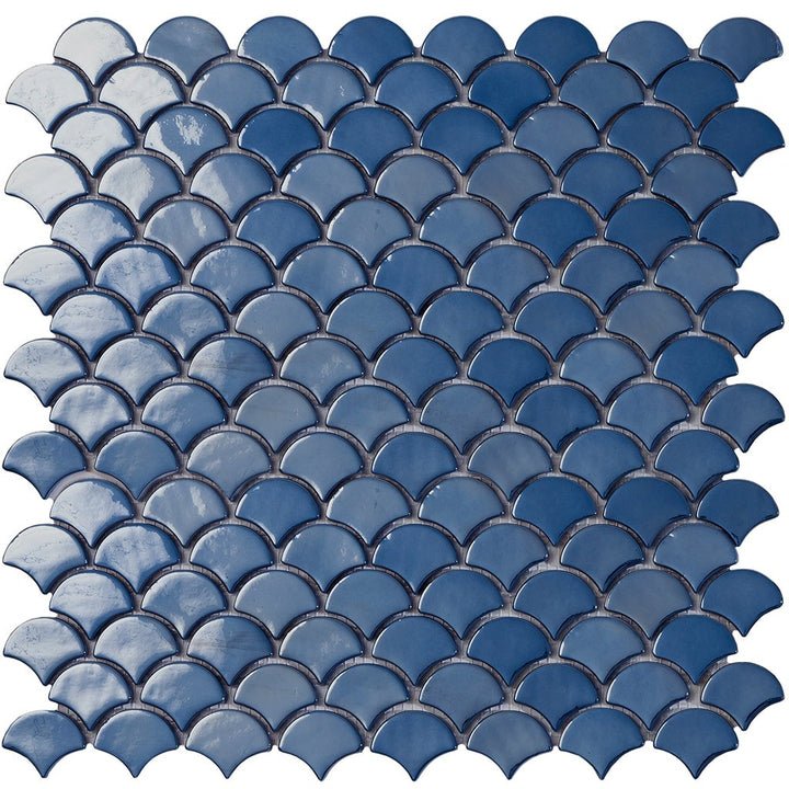 Fish Scale Pool Tile | Tile for Waterlines, Accent Walls, & Spas