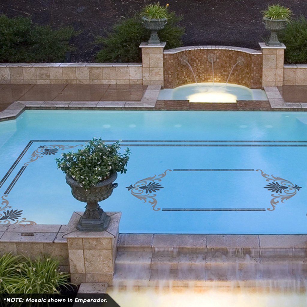 Custom Pool Graphics Screen Printed Pool Mosaics | Mosaic Tile Art for Pools