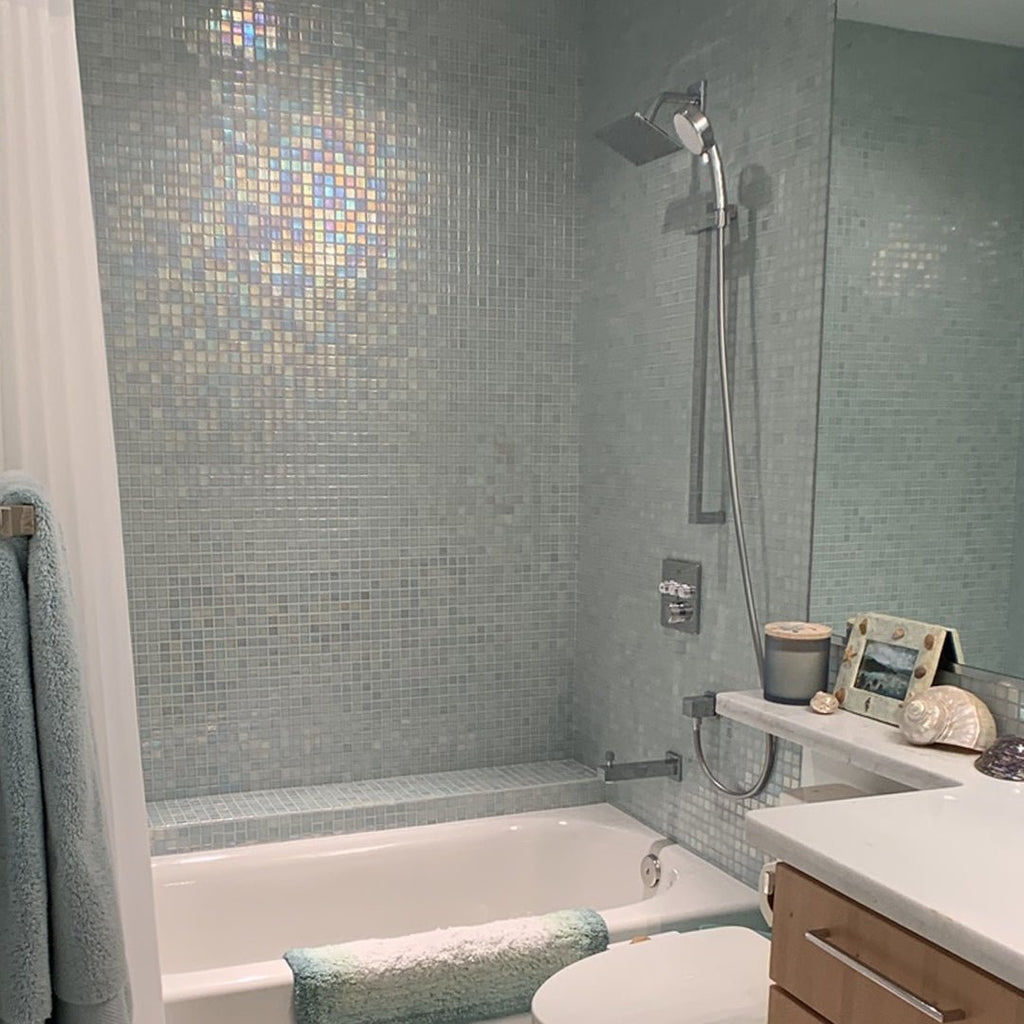 093554M Shell Mystic 554, 1" x 1" - Glass Tile