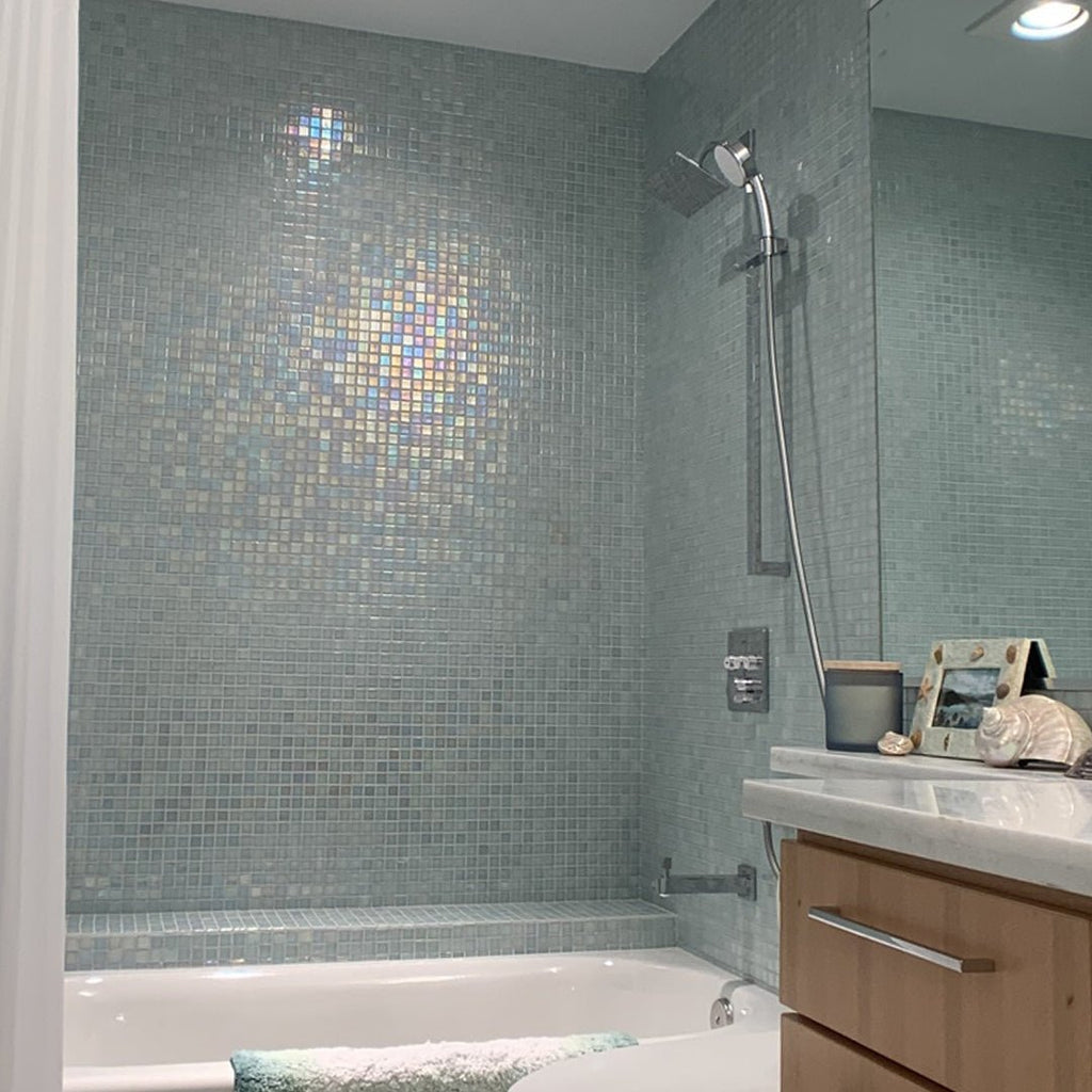 093554M Shell Mystic 554, 1" x 1" - Glass Tile