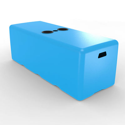 Dash In-Pool Bench with Umbrella Hole and Black Cupholders | Tenjam | Light Blue