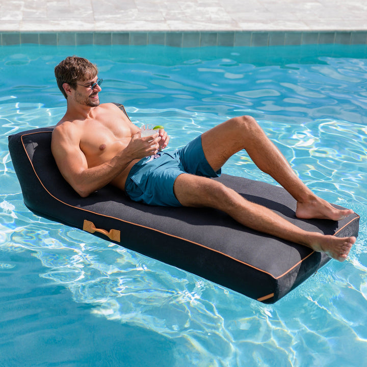 Lux Inflatable Chaise Pool Lounger with Sunbrella® Fabric