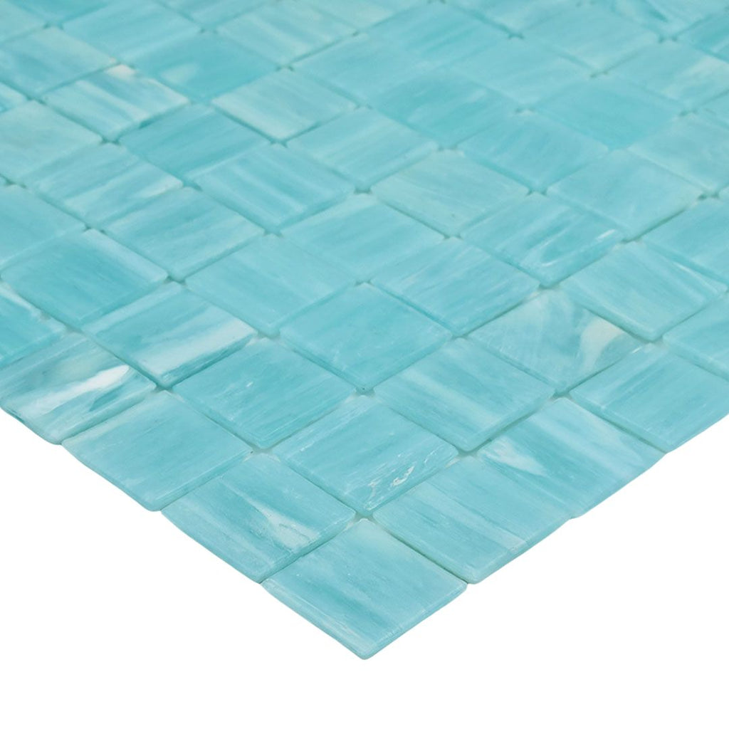 240 Blue Aura, 3/4" x 3/4" - Glass Tile