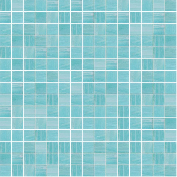 240 Blue Aura, 3/4" x 3/4" - Glass Tile