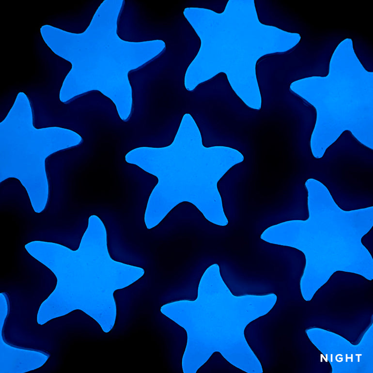 3" Mini Starfish Pool Mosaic | Glow in the Dark Pool Tile