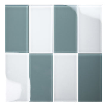 Harbor Gray 3" x 6" glass tile