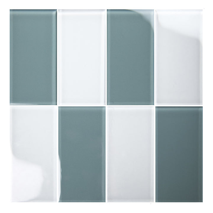 Harbor Gray 3" x 6" glass tile