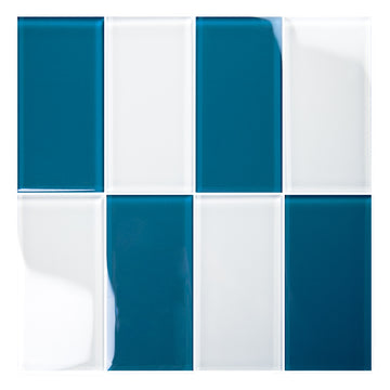 imperial Blue 3" x 6" glass tile