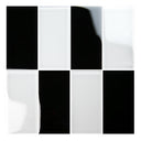 Jet Black, 3" x 6" - Glass Tile