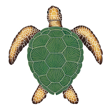 Loggerhead Turtle Mosaic by Artistry in Mosaics
