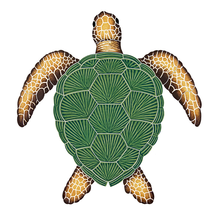 Loggerhead Turtle Mosaic by Artistry in Mosaics