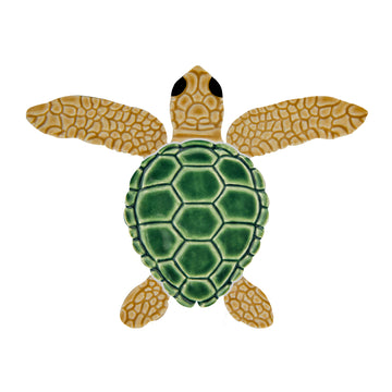 Mini Loggerhead Turtle Mosaic by Artistry in Mosaics