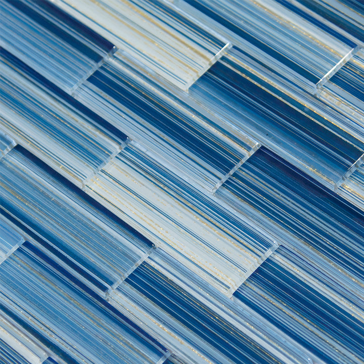 Royal Blue 1.5" x 4" glass tile