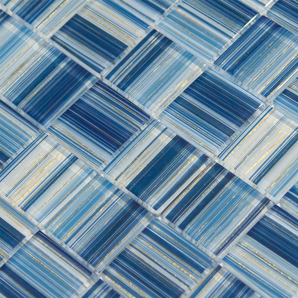 Royal Gold 2" x 2" glass tile