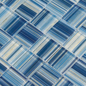 Royal Gold 2" x 2" glass tile