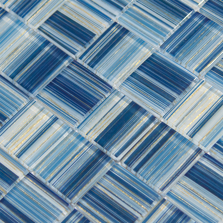 Royal Gold 2" x 2" glass tile
