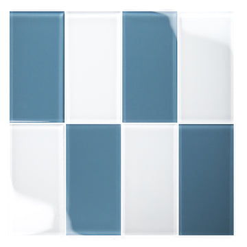 Slate Blue 3" x 6" glass tile