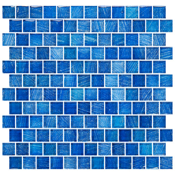 Starlight Bay 1" x 1" glass tile 