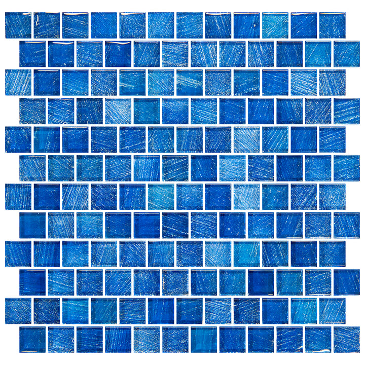 Starlight Bay 1" x 1" glass tile 