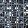 Black Iridescent, 1" x 1" - Glass Tile