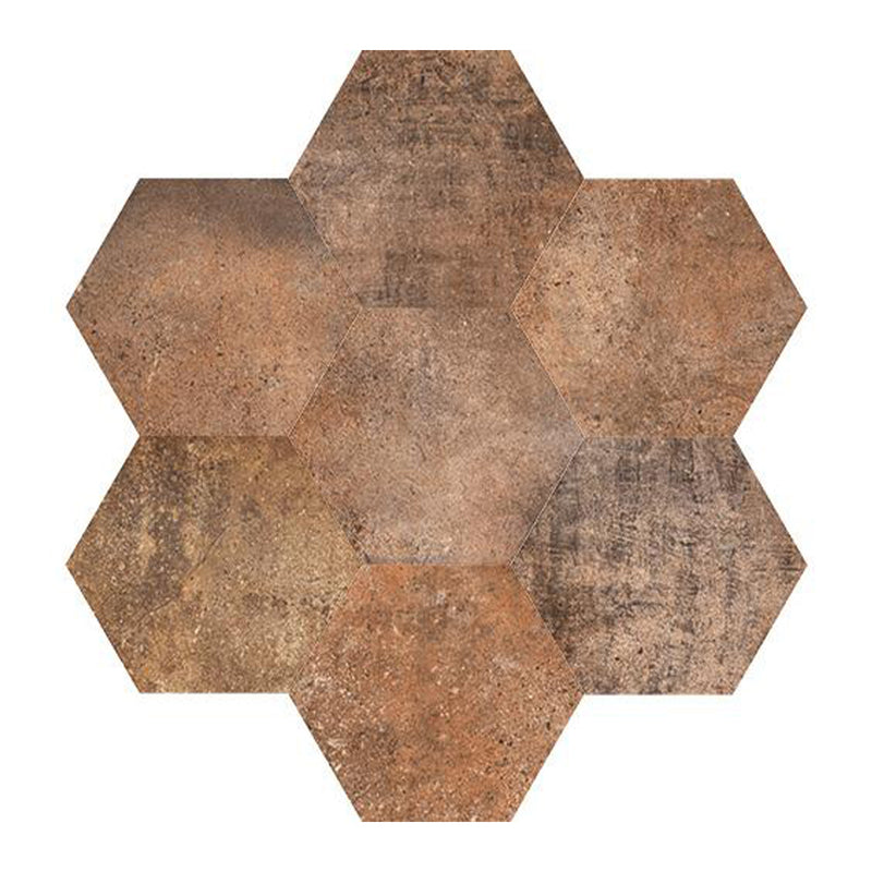 Abadia Brown, Hexagon - Porcelain Tile
