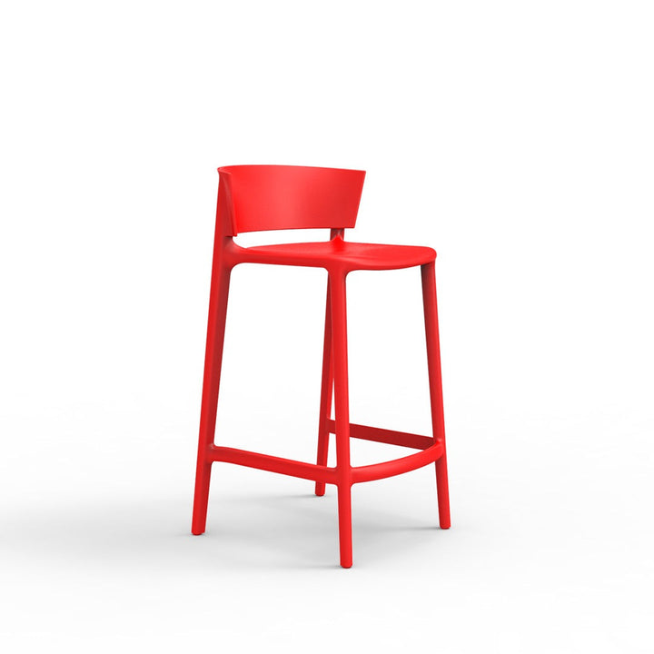 Africa Counter Stool by Vondom | Counter Height Stools - Red