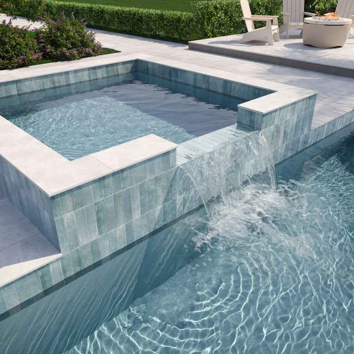 Agadir Agua, 2.8" x 11" | Porcelain Tile for Interiors & Exteriors