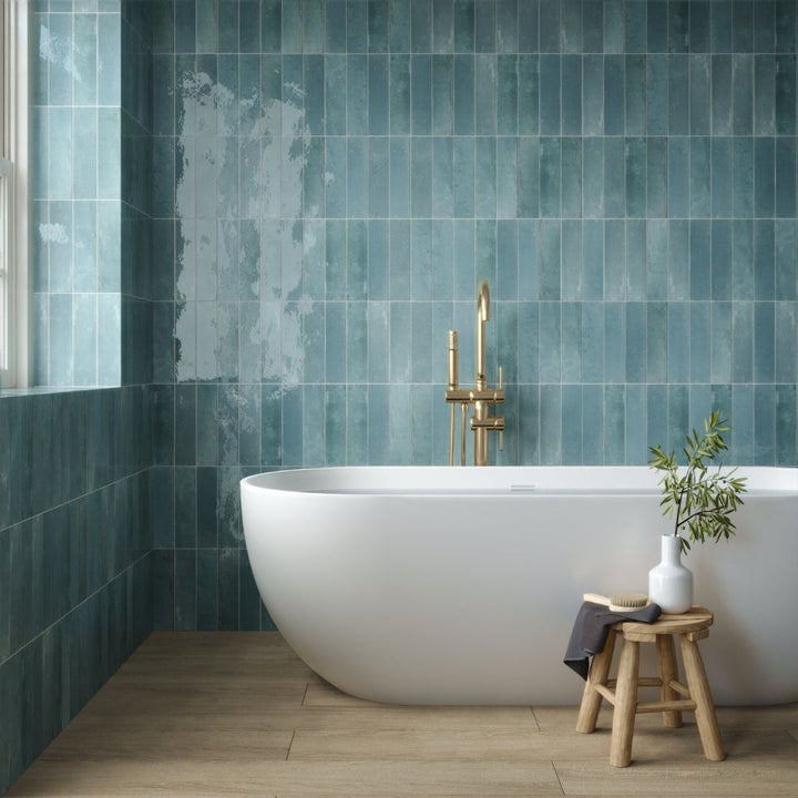 Agadir Agua, 2.8" x 11" | Porcelain Tile for Interiors & Exteriors