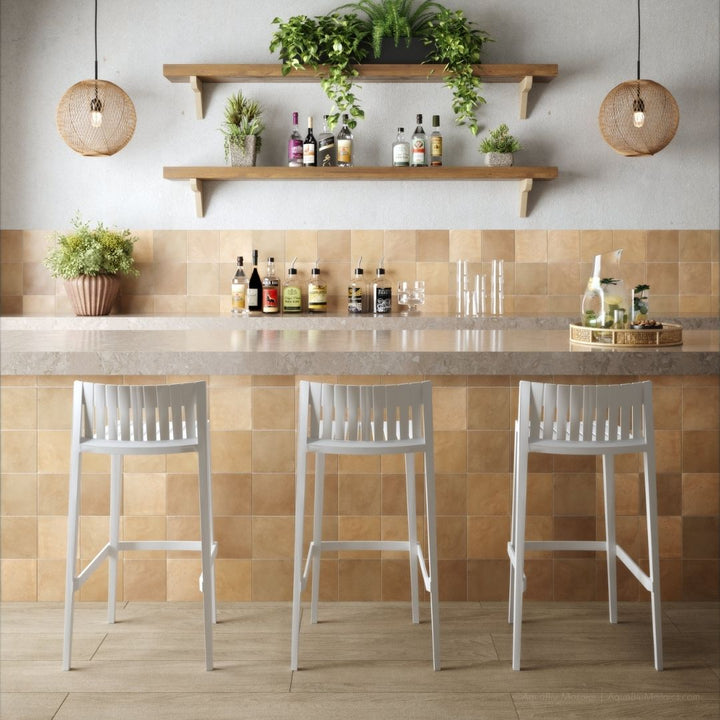 Agadir Cotto Oscuro Matte, 5.8" x 5.8" | Porcelain Tile by Dune