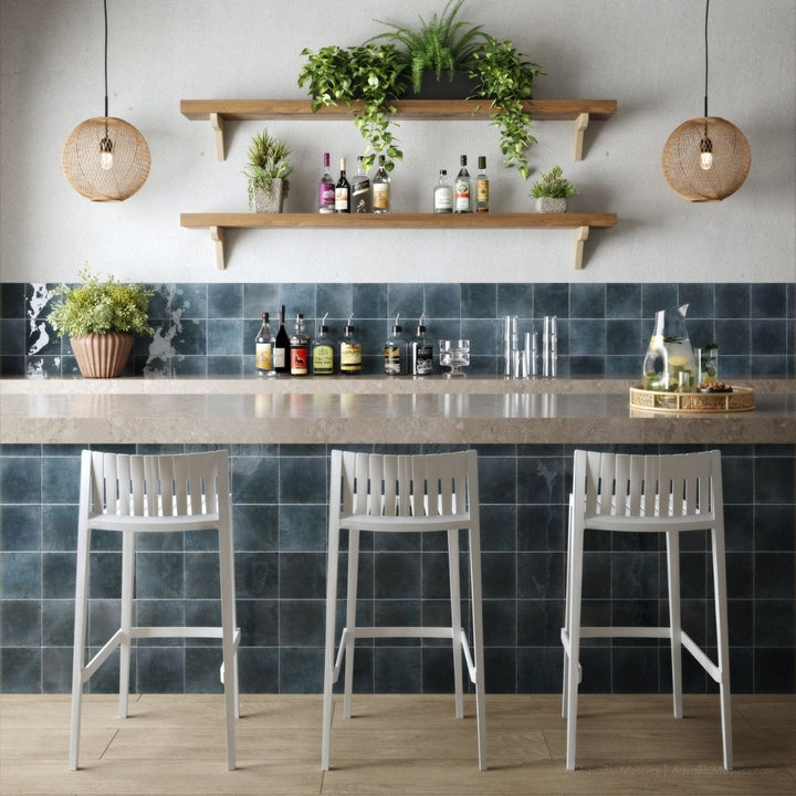 Agadir Lago, 5.8" x 5.8" | Porcelain Tile for Interiors & Exteriors