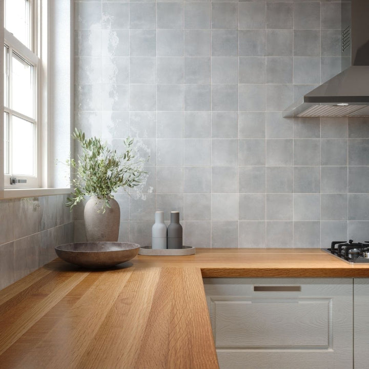 Agadir Piedra, 5.8" x 5.8" | Porcelain Tile for Interiors & Exteriors