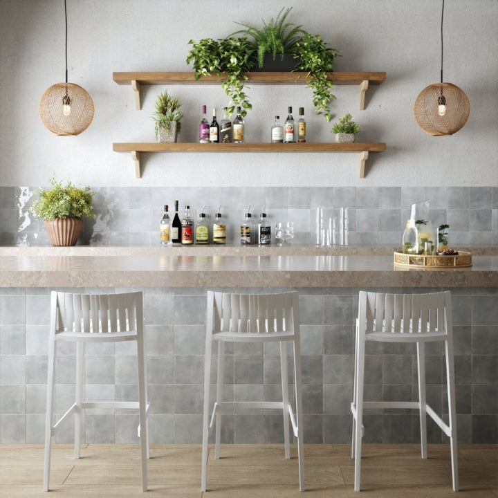 Agadir Piedra, 5.8" x 5.8" | Porcelain Tile for Interiors & Exteriors