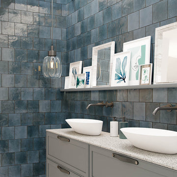 Agadir Lago, 5.8" x 5.8" | Porcelain Tile for Interiors & Exteriors