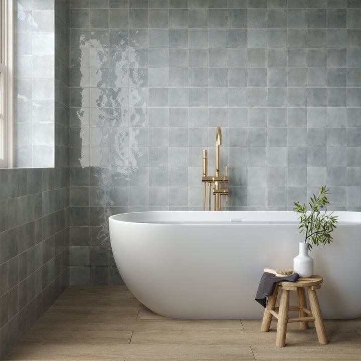 Agadir Piedra, 5.8" x 5.8" | Porcelain Tile for Interiors & Exteriors