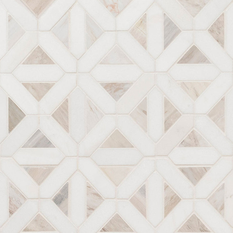 Agora Geometric Stone Tile | Stone Kitchen and Bath Tile by MSI