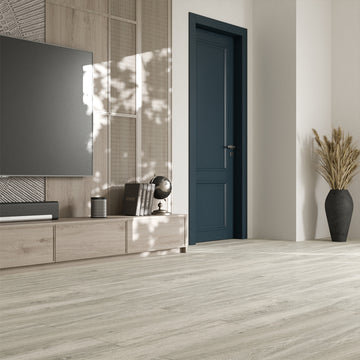 Agra Fort Bianco, 8" x 48" | Porcelain Wood-Look Floor Tile