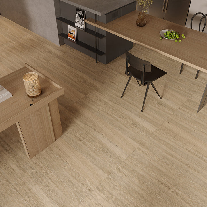 Agra Fort Taupe, 8" x 48" | Porcelain Wood-Look Floor Tile