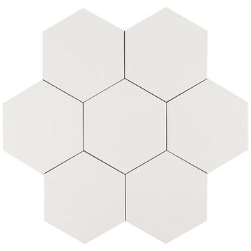 Albatross Cream Hexagon Ceramic Tile