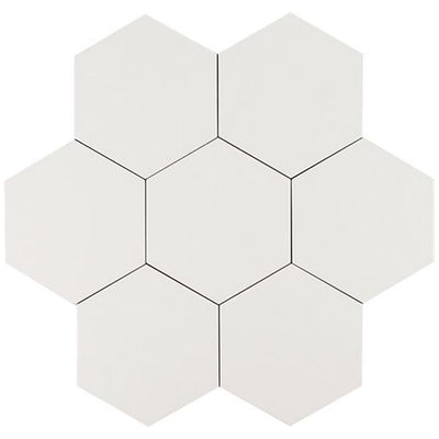 Albatross Cream Hexagon Ceramic Tile